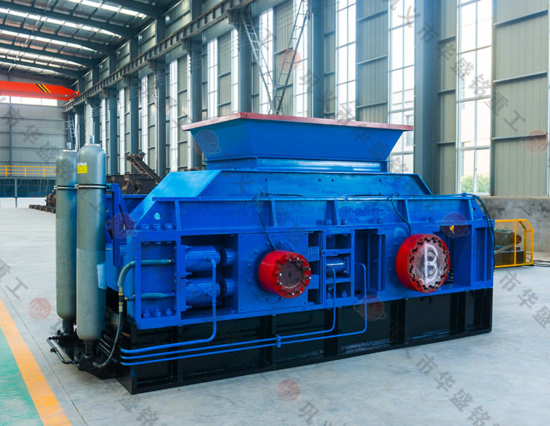 華盛銘重工對輥制砂機試機視頻，石子制砂